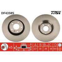 TRW DF4358S Bremsscheibe