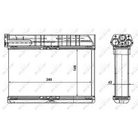 NRF 54235 Wärmetauscher, Innenraumheizung