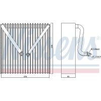 NISSENS 92191 Verdampfer, Klimaanlage