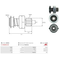 AS-PL SD0125 Freilaufgetriebe, Starter