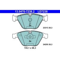 ATE 13.0470-7238.2 Bremsbelagsatz, Scheibenbremse