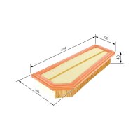 BOSCH F 026 400 134 Luftfilter