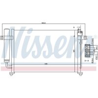 NISSENS 94647 Kondensator, Klimaanlage