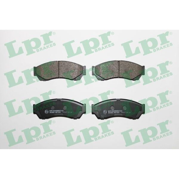 LPR 05P1553 Bremsbelagsatz, Scheibenbremse