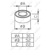 NRF 38291 Lager, Kompressorwelle