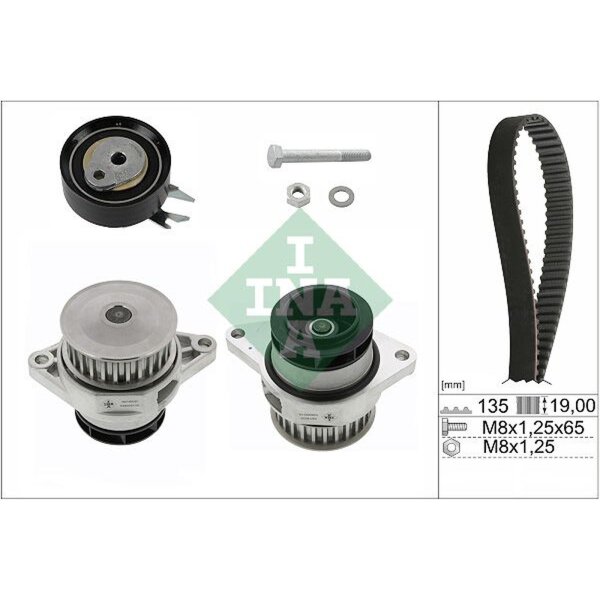 Schaeffler INA 530 0166 30 Wasserpumpe + Zahnriemensatz