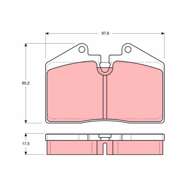 TRW GDB379 Bremsbelagsatz, Scheibenbremse