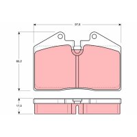 TRW GDB379 Bremsbelagsatz, Scheibenbremse