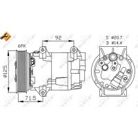 NRF 32208 Kompressor, Klimaanlage