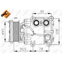 NRF 32199 Kompressor, Klimaanlage