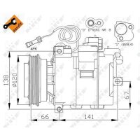 NRF 32104 Kompressor, Klimaanlage