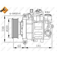 NRF 32263 Kompressor, Klimaanlage