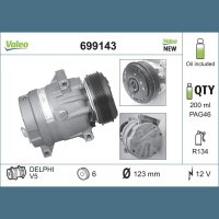 VALEO 699143 Kompressor, Klimaanlage