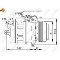 NRF 32123 Kompressor, Klimaanlage
