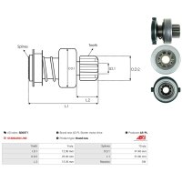 AS-PL SD0071 Freilaufgetriebe, Starter