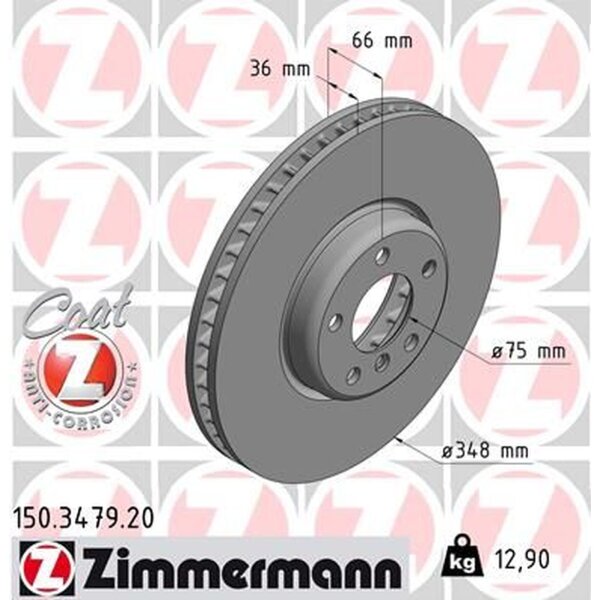 ZIMMERMANN 150.3479.20 Bremsscheibe