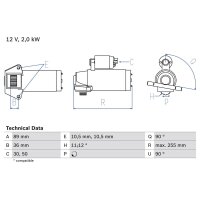 BOSCH 0 986 021 810 Starter