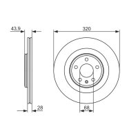 BOSCH 0 986 479 552 Bremsscheibe