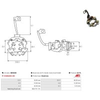 AS-PL SBH0030 Halter, Kohlebürsten