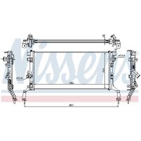 NISSENS 637604 Kühler, Motorkühlung