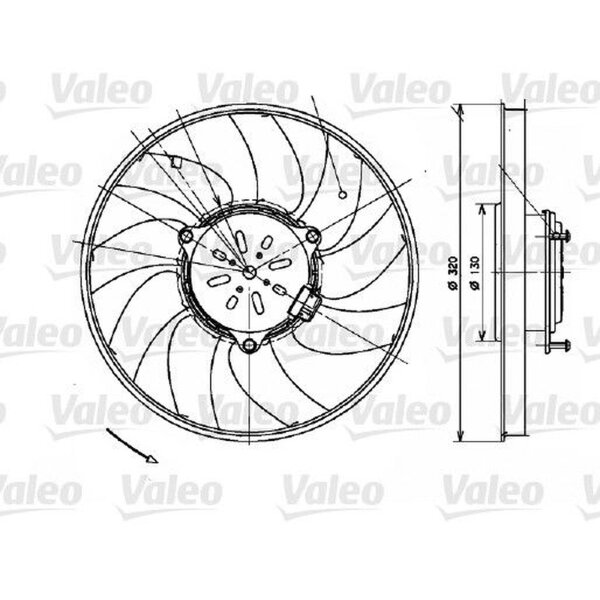 VALEO 696082 Lüfter, Motorkühlung