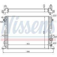 NISSENS 64311A Kühler, Motorkühlung