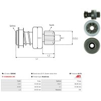 AS-PL SD0046 Freilaufgetriebe, Starter