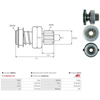 AS-PL SD0072 Freilaufgetriebe, Starter