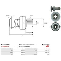 AS-PL SD0091 Freilaufgetriebe, Starter
