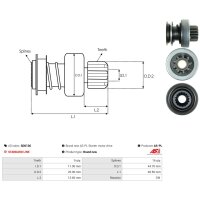 AS-PL SD0136 Freilaufgetriebe, Starter