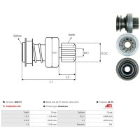 AS-PL SD0137 Freilaufgetriebe, Starter