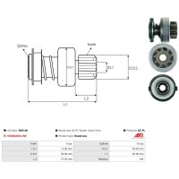 AS-PL SD0146 Freilaufgetriebe, Starter