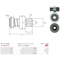 AS-PL SD1009 Freilaufgetriebe, Starter