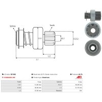 AS-PL SD1026 Freilaufgetriebe, Starter