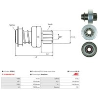 AS-PL SD3012 Freilaufgetriebe, Starter