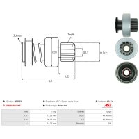 AS-PL SD3039 Freilaufgetriebe, Starter