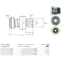 AS-PL SD9027 Freilaufgetriebe, Starter