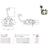 AS-PL SBH0007 Halter, Kohlebürsten