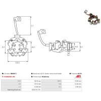 AS-PL SBH0011 Halter, Kohlebürsten