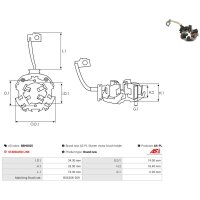 AS-PL SBH0025 Halter, Kohlebürsten