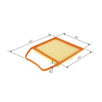 BOSCH F 026 400 148 Luftfilter