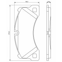 BOSCH 0 986 494 206 Bremsbelagsatz, Scheibenbremse