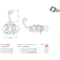 AS-PL SBH5004 Halter, Kohlebürsten
