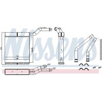 NISSENS 71770 Wärmetauscher, Innenraumheizung