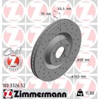 ZIMMERMANN 100.3326.52 Bremsscheibe