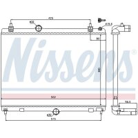 NISSENS 636009 Kühler, Motorkühlung