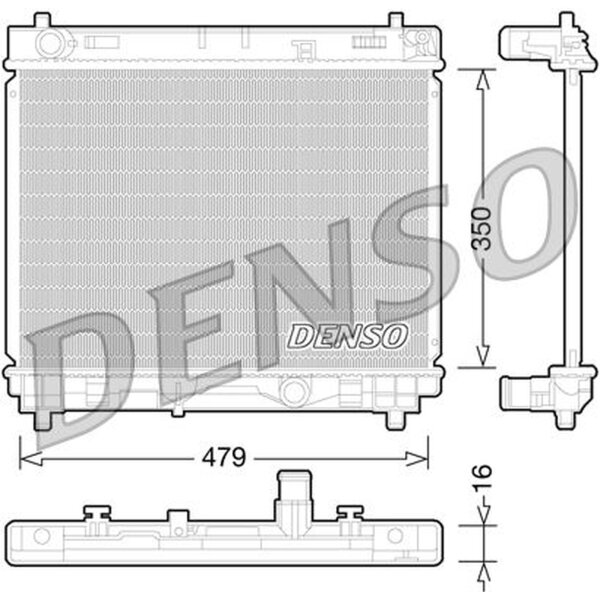 DENSO DRM50059 Kühler, Motorkühlung