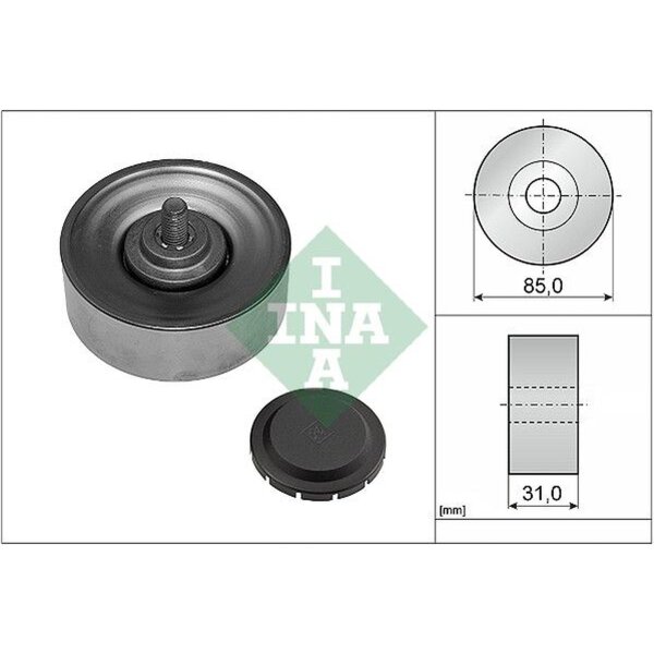 Schaeffler INA 532 0569 10 Umlenk-/Führungsrolle, Keilrippenriemen