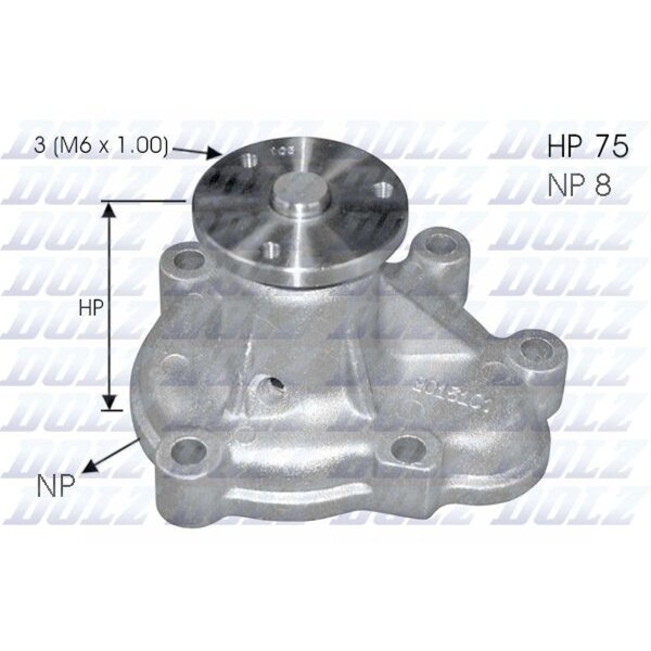 DOLZ O144 Wasserpumpe, Motorkühlung