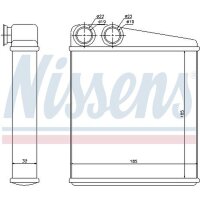 NISSENS 72206 Wärmetauscher, Innenraumheizung